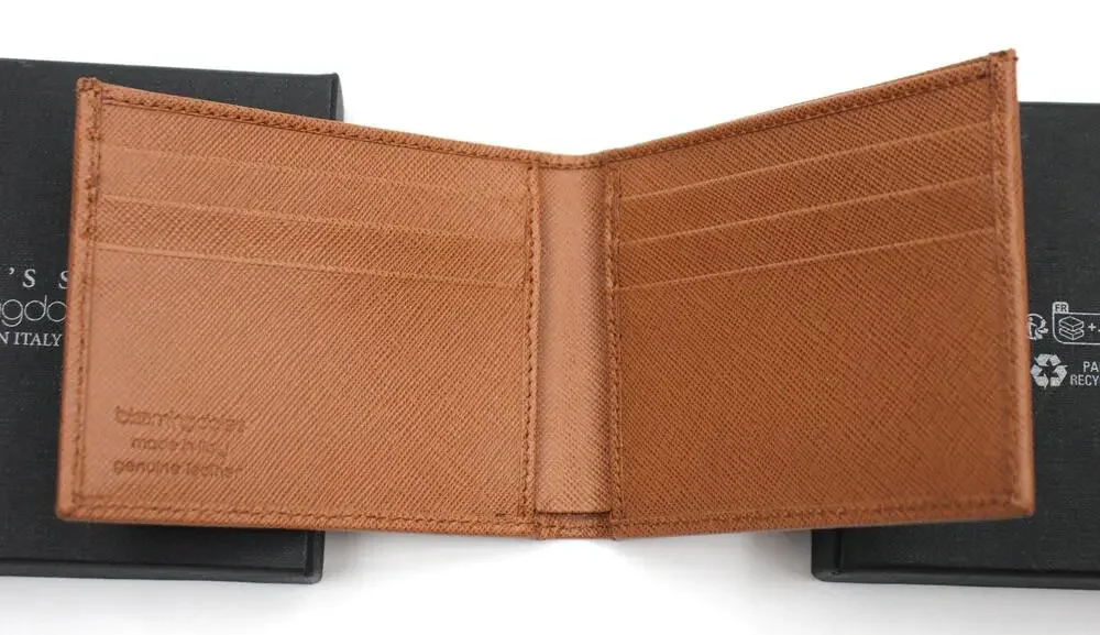 The Men's Store At Bloomingdale's Wallet Mens Cognac Leather Bifold Card Holder
